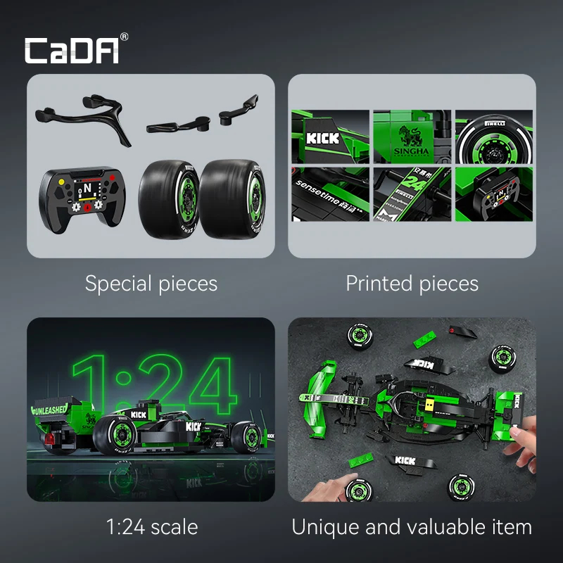 Cada MOC Sauber F1 Team C44, S - Model Kit Formula 1 reseña y precio